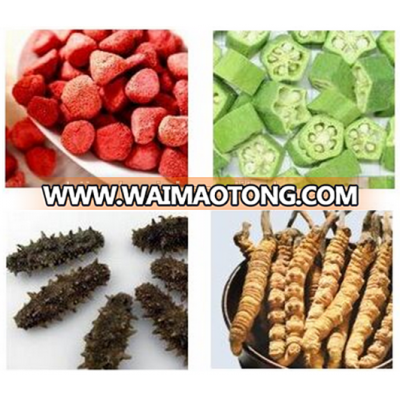 Good price  vacuum food freeze dryer for cordyceps, vegetables, fruits, mushrooms